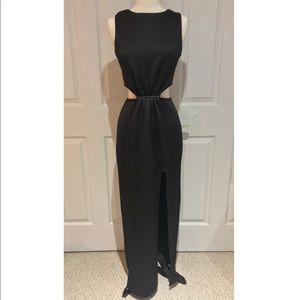 Black Cutout Maxi Dress NWT